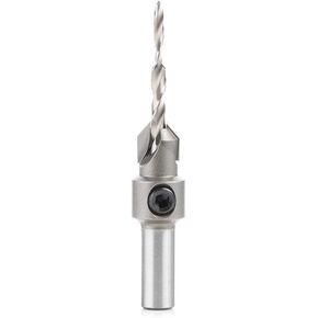 Amana Tool - 55120 Carbide Tipped 82° Countersink with Slow Spiral Stepped Drill, 5