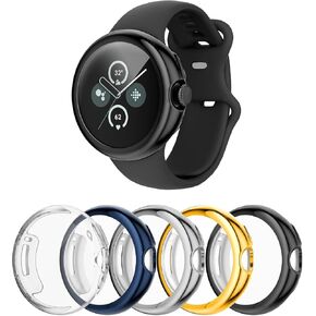 حافظة حماية شاشة لساعة Google Pixel (2022)، [عبوة من 5 قطع] غطاء حماية شامل من مادة TPU الناعمة المقاومة للخدش لملحقات ساعة Google Pixel 1 in Kuwait