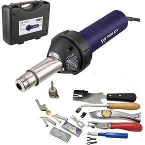 1600w Hot Air Torch Plastic Welding Gun Welder Pistol Flooring Tools Flooring Welding Kit (Heat Gun With Flooring Tools)