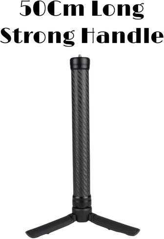 GetZget® 50Cm Long Extension Rod Compatible with DJI Ronin RS 4/3/2/RSC Series & Zhiyun Gimbal - Enhance Stability & Flexibility with 1/4" Screw Attachment (50Cm Long) in Saudi Arabia