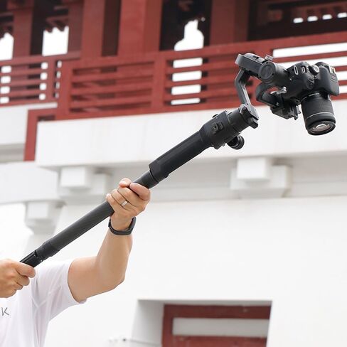 GetZget® 50Cm Long Extension Rod Compatible with DJI Ronin RS 4/3/2/RSC Series & Zhiyun Gimbal - Enhance Stability & Flexibility with 1/4" Screw Attachment (50Cm Long) in Saudi Arabia