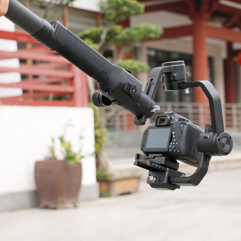 GetZget® 50Cm Long Extension Rod Compatible with DJI Ronin RS 4/3/2/RSC Series & Zhiyun Gimbal - Enhance Stability & Flexibility with 1/4" Screw Attachment (50Cm Long) in Saudi Arabia