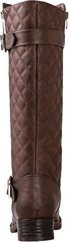 GLOBALWIN Women's Quilted Knee High Boots Low Heel Comfortable Fashion Dressy Riding Boots For Women in Saudi Arabia