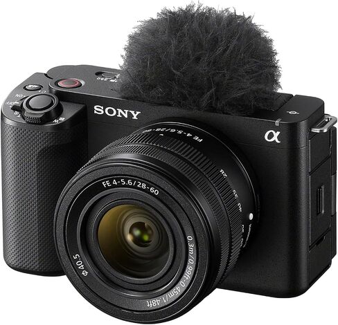 Sony ZV-E1 Mirrorless Full Frame Vlog Camera Body with FE 28-60mm F4-5.6 Zoom Lens ILCZV-E1L/B Black Bundle with CPS 2 YR Extended Protection Pack + Deco Gear Case + 128GB Card & Accessories Kit in Saudi Arabia