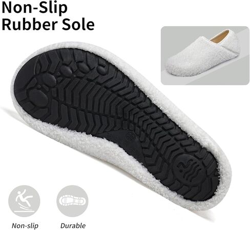 شباشب WateLves للسيدات والرجال خفيفة الوزن وقابلة للطي للسفر للاستخدام الداخلي والخارجي، شباشب منزلية مريحة مصنوعة من الفراء الصناعي ونعل مطاطي سهل الارتداء على الجورب in Kuwait