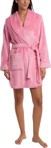 رداء Juicy Couture للسيدات فائق النعومة من القطيفة بياقة شال (الولايات المتحدة، ألفا، صغير، متوسط، عادي، عادي، أرجواني مثلج) in Saudi Arabia