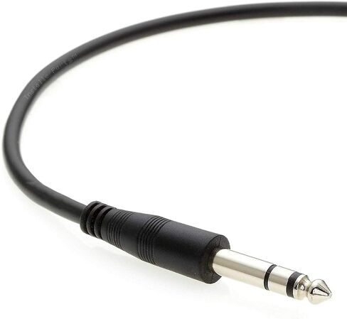 InstallerParts 25Ft 1/4" كابل تمديد صوت ستيريو ذكر إلى أنثى (كابل TRS) - كابل تمديد سماعة الرأس متوافق مع مكبرات الصوت والميكروفونات والمزيد! in Saudi Arabia