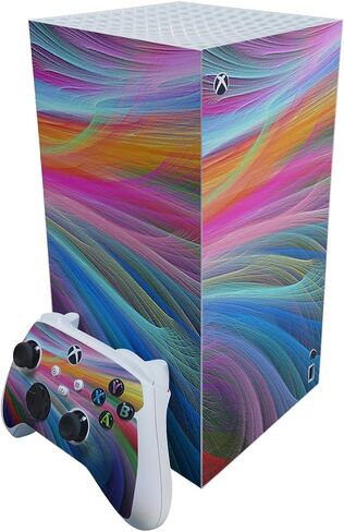 Carbon Fiber Gaming Skin Compatible with Microsoft Xbox Series X Digital Edition - Gray Wood - Premium 3M Vinyl Protective Wrap Decal Cover - Easy to Apply | Crafted in The USA by MightySkins in Saudi Arabia