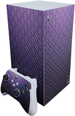 Carbon Fiber Gaming Skin Compatible with Microsoft Xbox Series X Digital Edition - Gray Wood - Premium 3M Vinyl Protective Wrap Decal Cover - Easy to Apply | Crafted in The USA by MightySkins in Saudi Arabia