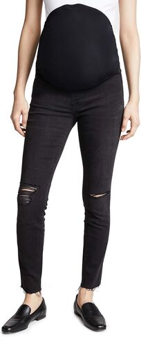 Madewell Maternity Over-The-Belly Skinny Jeans in Black Sea Black Sea 23 28.5 in Saudi Arabia