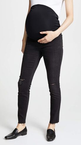 Madewell Maternity Over-The-Belly Skinny Jeans in Black Sea Black Sea 23 28.5 in Saudi Arabia
