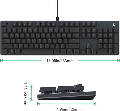 لوحة مفاتيح ميكانيكية للألعاب من Black Shark RGB بإضاءة خلفية LED مع مفاتيح حمراء، قابلة للبرمجة بالكامل، 104 مفاتيح مضادة للظلال للكمبيوتر المكتبي، Sixgill K2 in Saudi Arabia