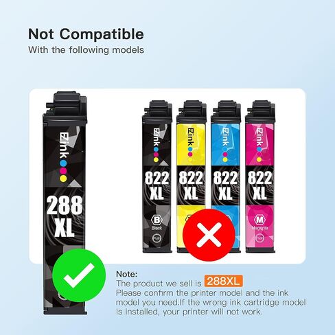 E-Z Ink (TM Remanufactured Ink Cartridges Replacement for HP Ink 62 to use with HP Envy 5540 5640 5660 7644 to use with HP OfficeJet 5740 5741 8040 200 250 Series Printer (2 Pack,1 Black 1 Tri-Color) in Saudi Arabia