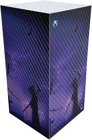 Carbon Fiber Gaming Skin Compatible with Microsoft Xbox Series X Digital Edition - Mystic Reaper - Premium 3M Vinyl Protective Wrap Decal Cover - Easy to Apply | Crafted in The USA by MightySkins in Saudi Arabia