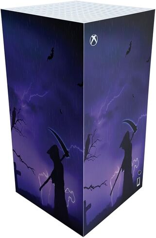 Carbon Fiber Gaming Skin Compatible with Microsoft Xbox Series X Digital Edition - Mystic Reaper - Premium 3M Vinyl Protective Wrap Decal Cover - Easy to Apply | Crafted in The USA by MightySkins in Saudi Arabia