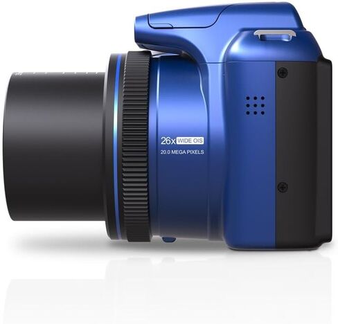 Minolta 20 Mega Pixels 26x Optical Zoom Digital Camera with 1080p FHD Video Bundle with 32 GB Memory Card + Vlogging Tripod + Cleaning kit + More Accessories - Purple in Saudi Arabia