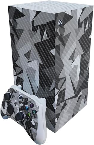 Carbon Fiber Gaming Skin Compatible with Microsoft Xbox Series X Digital Edition - Space Horizon - Premium 3M Vinyl Protective Wrap Decal Cover - Easy to Apply | Crafted in The USA by MightySkins in Saudi Arabia