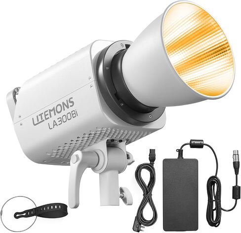 Godox LITEMONS LA300Bi ثنائي اللون COB فيديو ضوء Bowen Mount 2800K إلى 6500K CCT مع تعديل GM 122,000 lux @ 1m BR30 عاكس قياسي يدعم التحكم في التطبيق in Saudi Arabia