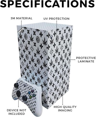 Carbon Fiber Gaming Skin Compatible with Microsoft Xbox Series X Digital Edition - Pixel Pattern - Premium 3M Vinyl Protective Wrap Decal Cover - Easy to Apply | Crafted in The USA by MightySkins in Saudi Arabia