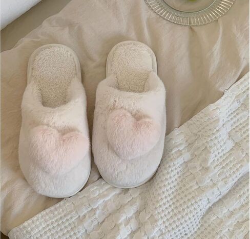 Coquette Aesthetic Coquette Slippers Cute Slippers Kawaii House Slippers Heart Slippers Fluffy Slippers in Saudi Arabia