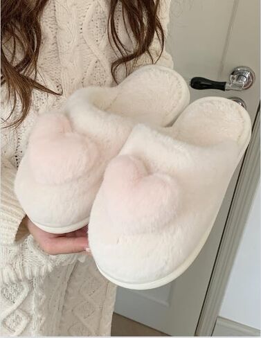 Coquette Aesthetic Coquette Slippers Cute Slippers Kawaii House Slippers Heart Slippers Fluffy Slippers in Saudi Arabia