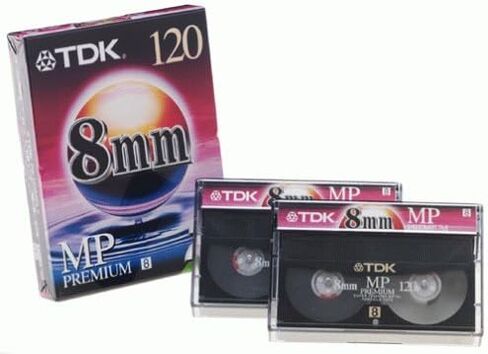 TDK - مجموعة من 3 أشرطة مقاس 120 دقيقة مقاس 8 مم (P6-120MP) in Kuwait