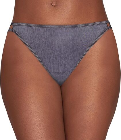 Vanity Fair Women's Illumination String Bikini Panties, Silky Stretch & Satin Trim, Holly Plaid Print in Saudi Arabia