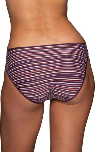 Vanity Fair Women's Illumination String Bikini Panties, Silky Stretch & Satin Trim, Holly Plaid Print in Saudi Arabia