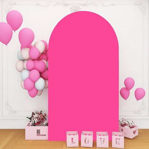 Spandex Arch Cover Khaki Wedding Arch Cover 7.2ft Tan Brown Arch Stand Covers Round Top Chiara Backdrop Cover Dounble Sided Arch Panels Backdrop for Baby Shower Gender Reveal Party Ceremony in Saudi Arabia