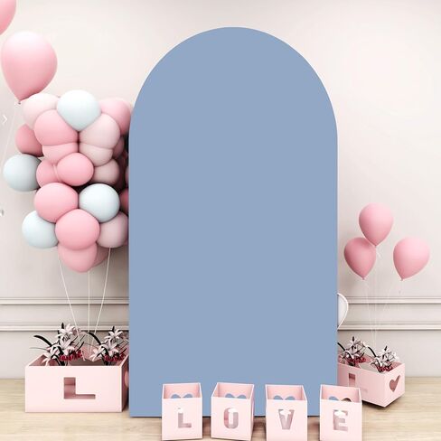 Spandex Arch Cover Khaki Wedding Arch Cover 7.2ft Tan Brown Arch Stand Covers Round Top Chiara Backdrop Cover Dounble Sided Arch Panels Backdrop for Baby Shower Gender Reveal Party Ceremony in Saudi Arabia