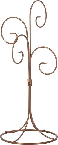 Red Co. 13 inch Golden Finish Ornament Wire Display, 4-arm Spiral Stand for Home Decoration in Saudi Arabia