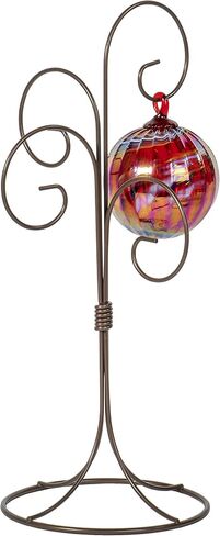 Red Co. 13 inch Golden Finish Ornament Wire Display, 4-arm Spiral Stand for Home Decoration in Saudi Arabia