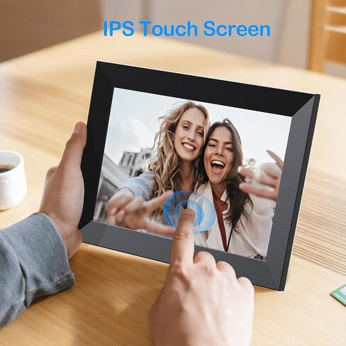 إطار صور رقمي واي فاي 7 بوصة صورة ذكية مع شاشة IPS تعمل باللمس تدوير تلقائي لمشاركة الصور ومقاطع الفيديو عبر التطبيق والبريد الإلكتروني والفيسبوك وتويتر في أي وقت وفي أي مكان، أسود in Saudi Arabia