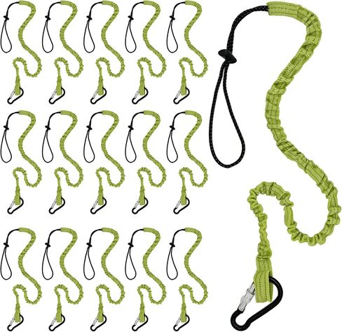 حبل أدوات ByteX مكون من 15 قطعة مع مشبك معدني واحد ونهاية حلقة قابلة للتعديل، الطول القياسي، الحد الأقصى للوزن 8 كجم 17.6 رطل in Kuwait