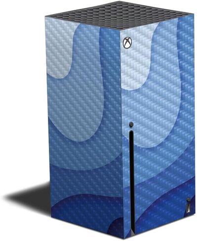Carbon Fiber Gaming Skin Compatible with Xbox Series X - Thermal Topography - Premium 3M Vinyl Protective Wrap Decal Cover - Easy to Apply | Crafted in The USA by MightySkins in Saudi Arabia