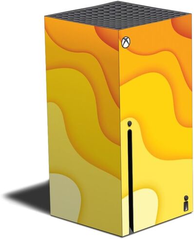 Carbon Fiber Gaming Skin Compatible with Xbox Series X - Thermal Topography - Premium 3M Vinyl Protective Wrap Decal Cover - Easy to Apply | Crafted in The USA by MightySkins in Saudi Arabia