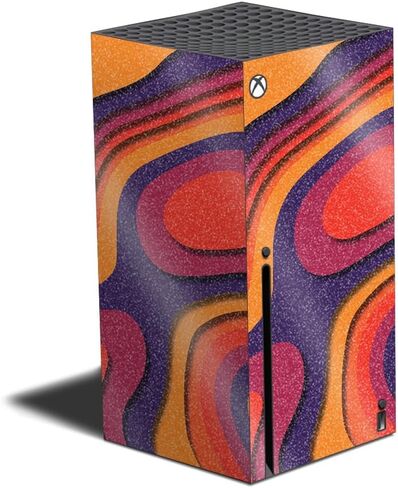 Carbon Fiber Gaming Skin Compatible with Xbox Series X - Thermal Topography - Premium 3M Vinyl Protective Wrap Decal Cover - Easy to Apply | Crafted in The USA by MightySkins in Saudi Arabia