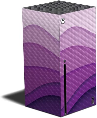 Carbon Fiber Gaming Skin Compatible with Xbox Series X - Thermal Topography - Premium 3M Vinyl Protective Wrap Decal Cover - Easy to Apply | Crafted in The USA by MightySkins in Saudi Arabia