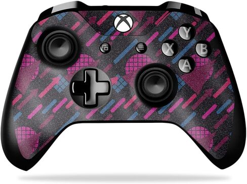 Glossy Glitter Gaming Skin Compatible with Microsoft Xbox One X Controller - Polygon Grunge - Premium 3M Vinyl Protective Wrap Decal Cover - Easy to Apply | Crafted in The USA by MightySkins in Saudi Arabia