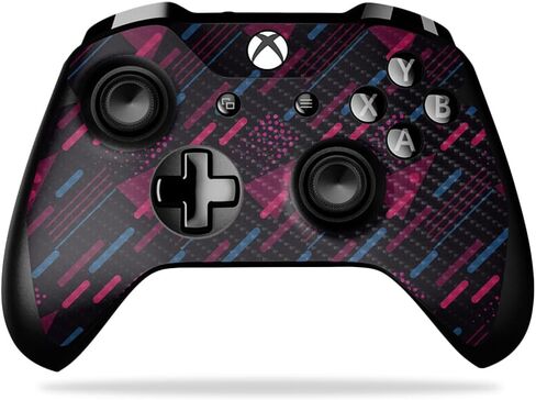 Glossy Glitter Gaming Skin Compatible with Microsoft Xbox One X Controller - Polygon Grunge - Premium 3M Vinyl Protective Wrap Decal Cover - Easy to Apply | Crafted in The USA by MightySkins in Saudi Arabia