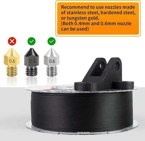 YXPOLYER Carbon Fiber PC Filament Tough Carbon Fiber Polycarbonate 1.75mm PC-CF 3D Printer Filament 1kg/2.2lb, Excellent Strength, Rigidity and Heat Resistance 3D Engineering Material Filament, Black in Saudi Arabia
