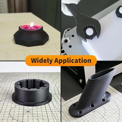YXPOLYER Carbon Fiber PC Filament Tough Carbon Fiber Polycarbonate 1.75mm PC-CF 3D Printer Filament 1kg/2.2lb, Excellent Strength, Rigidity and Heat Resistance 3D Engineering Material Filament, Black in Saudi Arabia