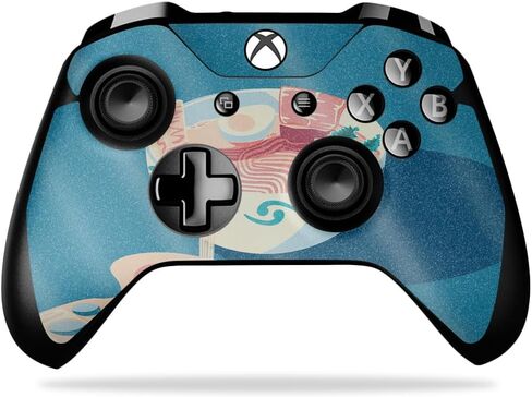 Glossy Glitter Gaming Skin Compatible with Microsoft Xbox One X Controller - Ramen Bowl - Premium 3M Vinyl Protective Wrap Decal Cover - Easy to Apply | Crafted in The USA by MightySkins in Saudi Arabia
