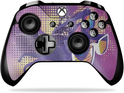 Glossy Glitter Gaming Skin Compatible with Microsoft Xbox One X Controller - Ramen Bowl - Premium 3M Vinyl Protective Wrap Decal Cover - Easy to Apply | Crafted in The USA by MightySkins in Saudi Arabia
