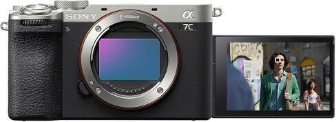 Sony a7C II Full Frame Mirrorless Camera Body + 50mm F1.8 Lens ILCE-7CM2/S Silver + SEL50F18F Bundle with Deco Gear Photography Backpack + Extra Battery + Microphone + LED + Monopod & Accessories Kit in Saudi Arabia