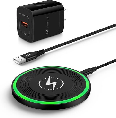 محطة شحن لاسلكية Motorola سريعة لهاتف Moto Edge 50 Pro، G Stylus Power 2024، وسادة شاحن هاتف Android لهاتف Samsung Galaxy S24 Ultra S24+ S23 FE S22 S21 S20، iPhone 15 14 13، Google Pixel 8a in Kuwait