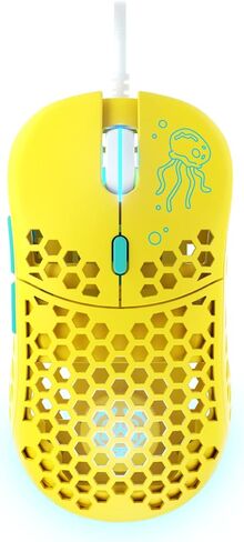 Clutch Chairz Ghost M1 - Belle Delphine Edition - Lightweight Sleeve Cord - Full RGB Gaming PC Mouse - Ultralight Ultra Weave Cable for Laptop PC Xbox PS4 Switch Gamer(50G) - PixArt 3360 Sensor in Saudi Arabia