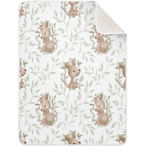 Kigai Cute Kangaroo Baby Blanket for Boys and Girls Soft and Warm Toddler Newborn Receiving Blanket Unisex Swaddle Blanket for Crib Stroller, 30 x 40 Inch