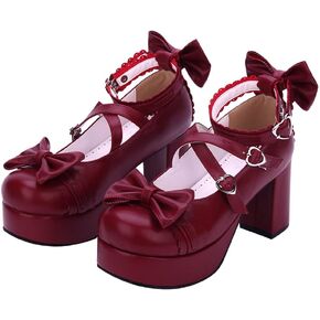 Japanese Lolita Party Shoes Platform Heels Strappy Women's Pumps