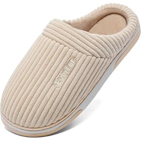 Women's Slippers Fuzzy House Slippers,Warm Memory Foam Slipper，Fluffy Outdoor Slippers with Anti-Skid Sole， Gifts for Women Mom Ladies